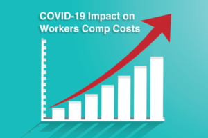 Graph of workers comp insurance rates increasing after COVID-19